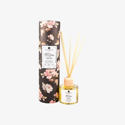 Wolf & Badger Artisan Collection - Rose Geranium Aromatherapy Reed Diffuser Reeta Juneja