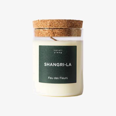 Wolf & Badger Green Shangri-La Candle Feu Des Fleurs
