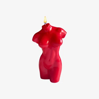 Wolf & Badger Venus Bust Candle - Red Neos Candlestudio