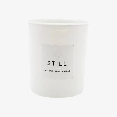 Wolf & Badger Positive Energy Mini Candle - White Small The Universal Soul Company