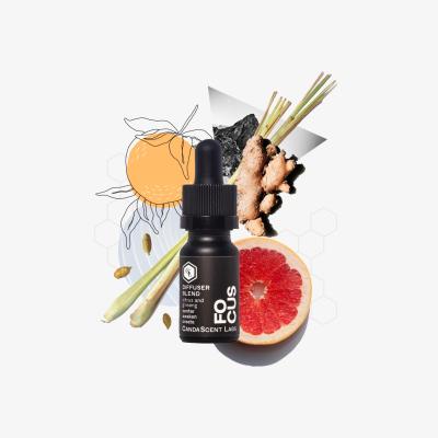 Wolf & Badger Focus - Citrus & Ginseng Wellness Diffuser Blend One Size Candascent Labs