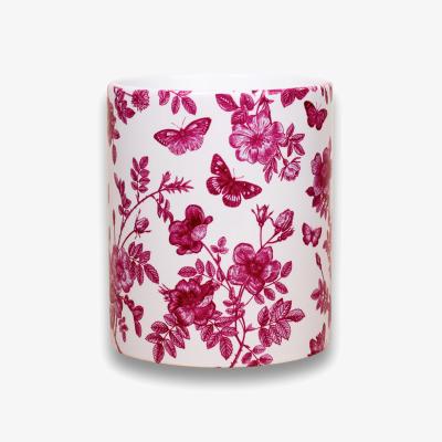 Wolf & Badger Pink / Purple Rose Scented Spring Soy Candle Inkrypt London