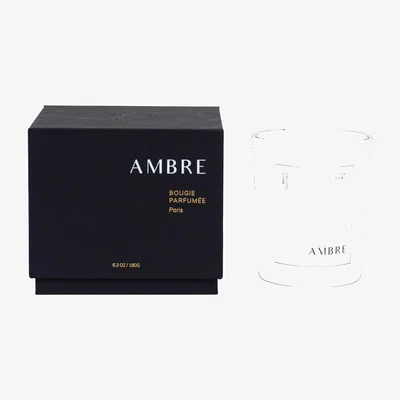 Wolf & Badger White Ambre Bougie Parfumée Cedar and Myrrh