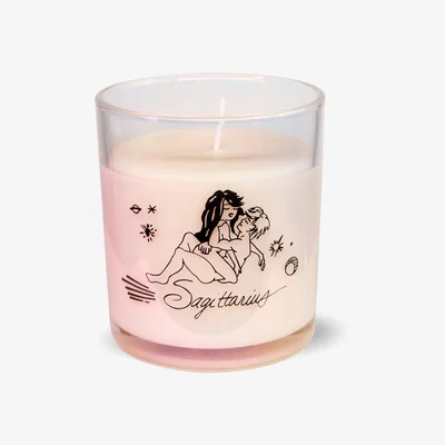 Wolf & Badger Sagittarius Astrology Scented Soy Coconut Wax Candle Black Cake