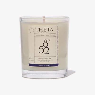 Wolf & Badger Neutrals 852Hz Intuition Candle - Blue Lotus, Sage & Bay Laurel - 240G/8.5Oz Theta Naturals Co.