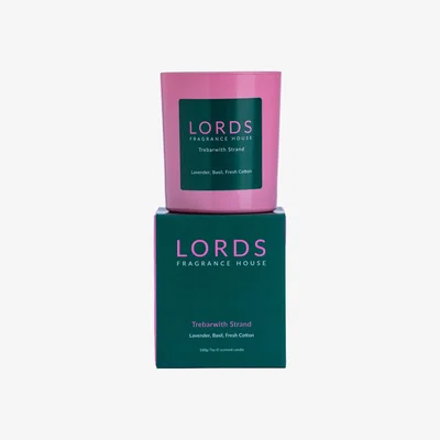 Wolf & Badger Green / Pink / Purple Trebarwith Strand Candle Lords Fragrance House