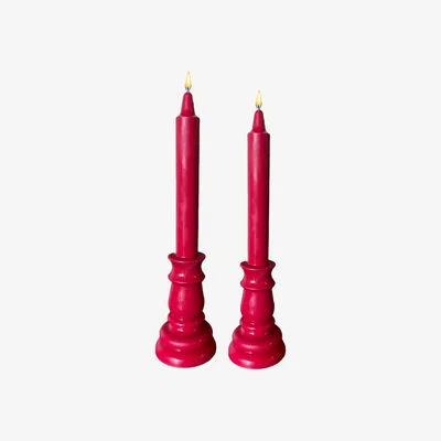 Wolf & Badger Candela - Red Neos Candlestudio
