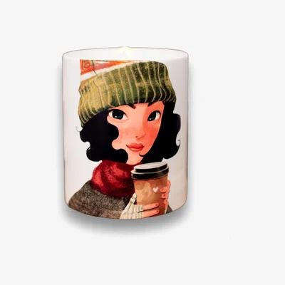 Wolf & Badger Red / White / Green Winter Fairy Soy Candle - Patchouli & Vanilla Fragrance One Size Inkrypt London