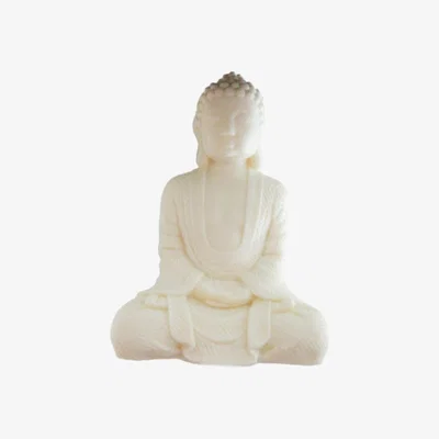 Wolf & Badger White Buddha Statue Secrete Obsession