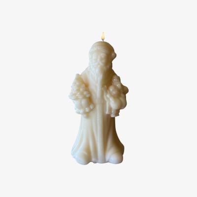 Wolf & Badger White Santa Claus Candle Neos Candlestudio