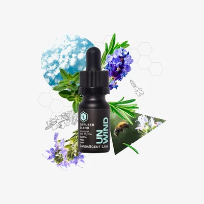 Wolf & Badger Unwind - Lavender & Thyme Wellness Diffuser Blend One Size Candascent Labs