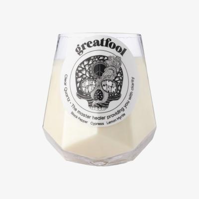 Wolf & Badger Clear Quartz Revival - Crystal Candle One Size Greatfool