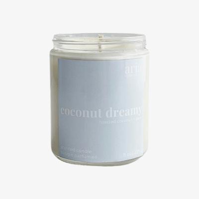 Wolf & Badger White Coconut Dreamy Coconut Soy Candle Toasted Coconut + Pear Aria Home Decor