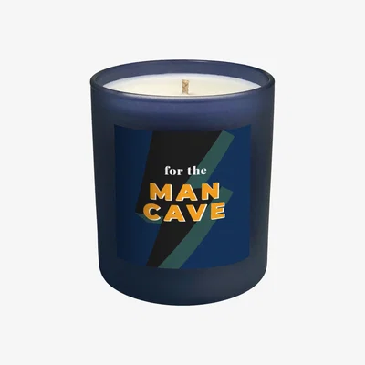 Wolf & Badger Green / Black / Blue Man Cave - Juniper Midi Refillable Men's Candle Little Karma Co. Ltd