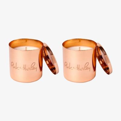 Wolf & Badger Rose Gold Sweet & Spicy Candle Combo Set Pink Haley