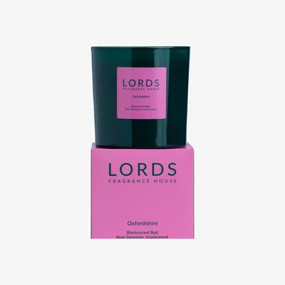 Wolf & Badger Green / Pink / Purple Oxfordshire Large Candle Lords Fragrance House