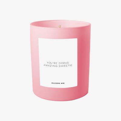 Wolf & Badger Pink / Purple You're Doing Amazing Sweetie Candle Maison Mm