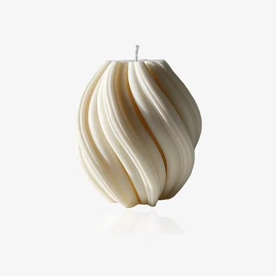 Wolf & Badger White Mia Eco Soy Candle Olive Gergel