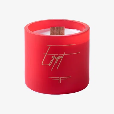Wolf & Badger Red Egypt Woodwick Candle One Size Fiolas