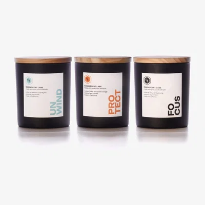Wolf & Badger Wellness Bundle - Candle Set - The Original Trio One Size Candascent Labs