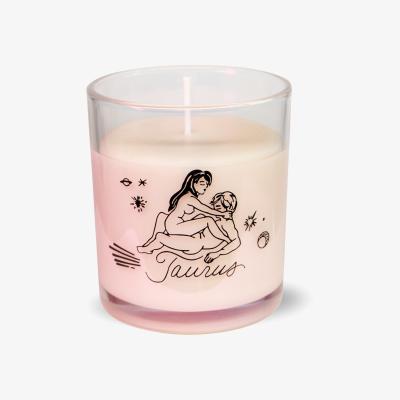 Wolf & Badger Taurus Zodiac Scented Massage Oil Candle Black Cake