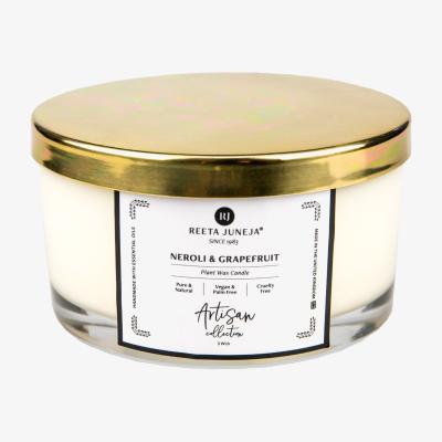 Wolf & Badger Artisan Collection - Neroli & Grapefruit Triple Wick Home Candle Reeta Juneja