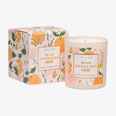 Wolf & Badger Wild Gorgeous Candle - Essence Of Orange Blossom Girl W/ Knife