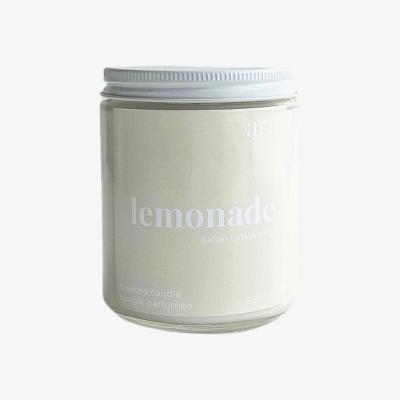 Wolf & Badger White Lemonade Coconut Soy Candle Italian Lemon + Fig Aria Home Decor