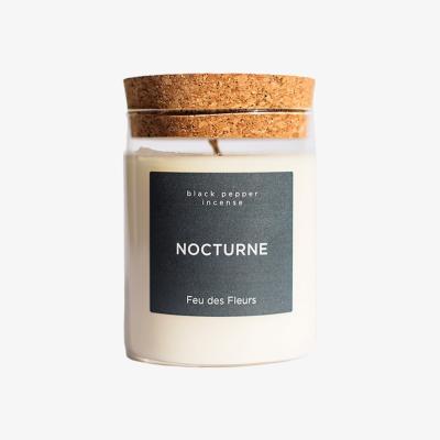Wolf & Badger Grey Nocturne Candle Feu Des Fleurs