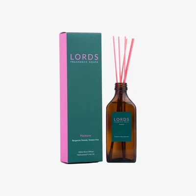 Wolf & Badger Neutrals / Green / Pink Positano Reed Diffuser Lords Fragrance House