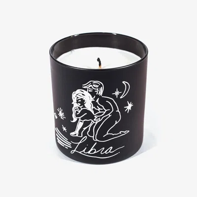 Wolf & Badger Libra Zodiac Horoscope Massage Candle One Size Black Cake