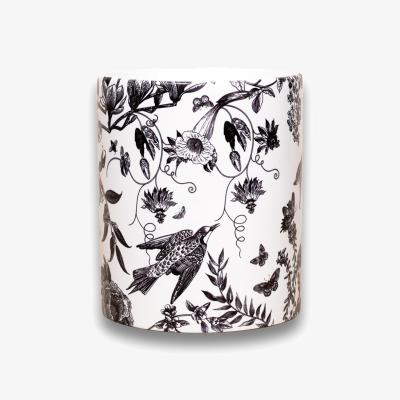 Wolf & Badger Black / White Foliage Scented Spring Soy Candle Inkrypt London