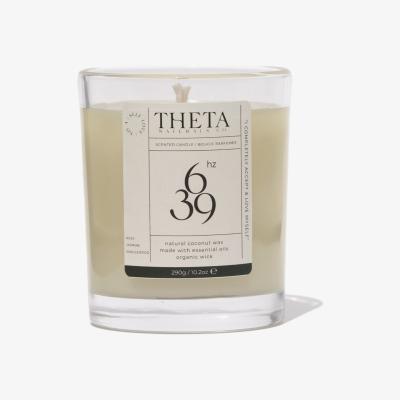 Wolf & Badger Neutrals 639Hz Self-Love Candle - Rose, Jasmine, Sandalwood & Cardamom - 240G/8.5Oz Theta Naturals Co.