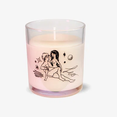 Wolf & Badger Leo Astrology Scented Soy Coconut Wax Candle Black Cake