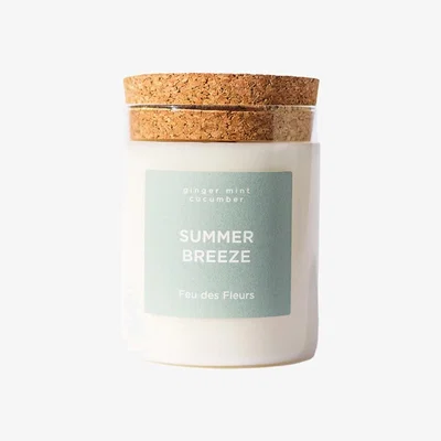 Wolf & Badger Blue Summer Breeze Candle Feu Des Fleurs