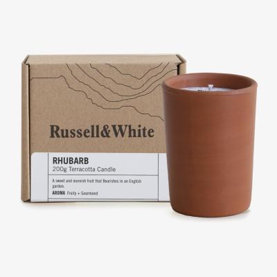 Wolf & Badger Rhubarb Terracotta Soy Candle One Size Russell & White
