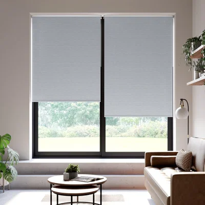 Dunelm Strand Blackout Made to Measure Roller Blind Strand Misty Blue