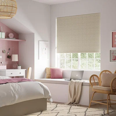 Dunelm Sienna Cheetah Blackout Natural Roller Blind Natural