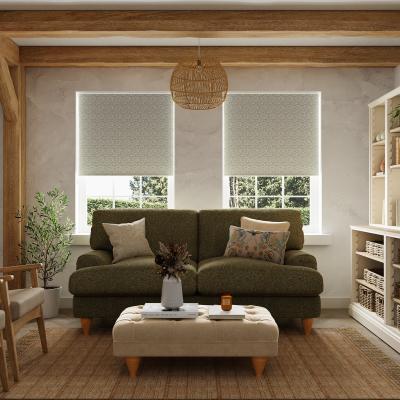 Dunelm Olive Ditsy Floral Sage Roller Blind Sage