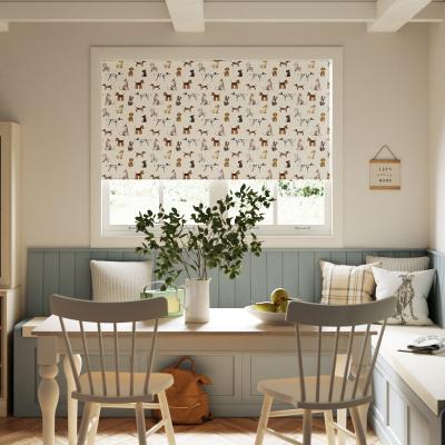 Dunelm Walkies Blackout Roller Blind Natural