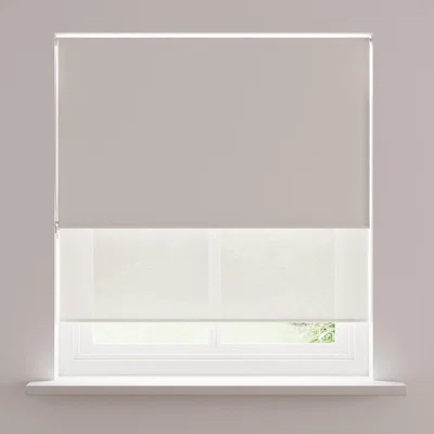 Dunelm Sheer Dove Grey Blackout Duo Roller Blind Dove (Grey)