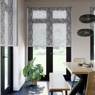 Dunelm Folha Made to Measure Daylight Roller Blind Folha White
