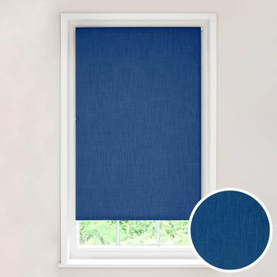 Dunelm Solar Blue Blackout Roller Blind Blue