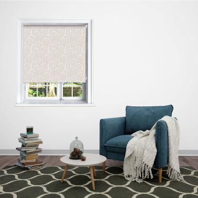 Dunelm Abstract Arches Natural Blackout Roller Blind Cream