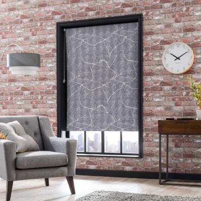 Dunelm New York Map Grey Blackout Roller Blind Grey