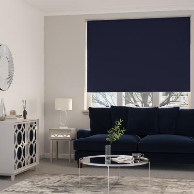 Dunelm Easy Stick Navy Blackout Roller Blind Navy (Blue)