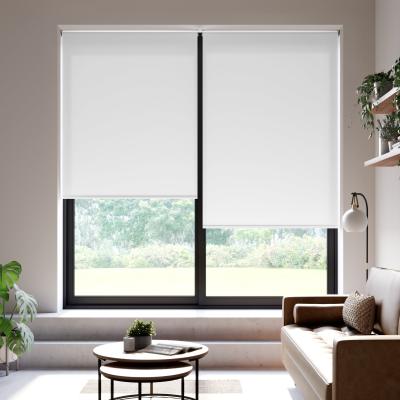Dunelm Aura Made to Measure Fire Retardant Daylight Roller Blind Aura White