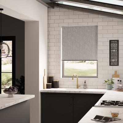 Dunelm Hadley Blackout Grey Roller Blind Grey