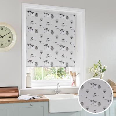 Dunelm Billie Bah Sheep Stain Resistant Grey Daylight Roller Blind Grey