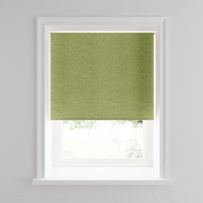 Dunelm Luna Fern Blackout Roller Blind Green